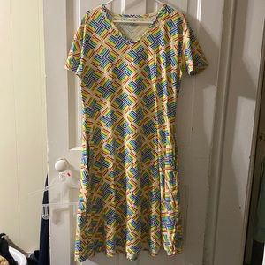 Teacher perfect crayon dress WITH POCKETS!